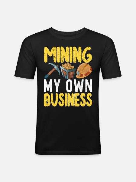 Gold Diggers Gold Mining - Men's Slim Fit T-Shirt - black