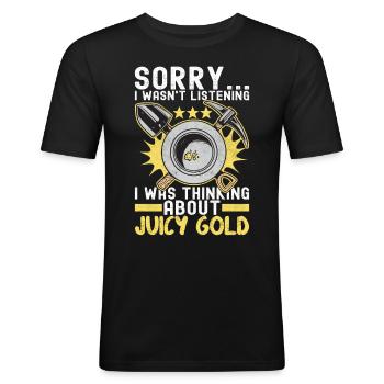 Gold Diggers Gold Mining - Men's Slim Fit T-Shirt - black - Front - Nik (191cm)