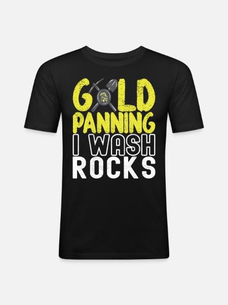 Gold Diggers Gold Mining - Men's Slim Fit T-Shirt - black