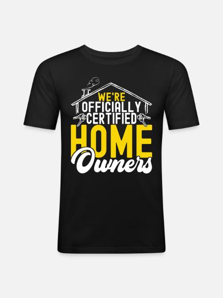 Homeowners Home Purchase - Men's Slim Fit T-Shirt - black