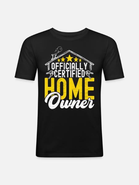 Homeowners Home Purchase - Men's Slim Fit T-Shirt - black