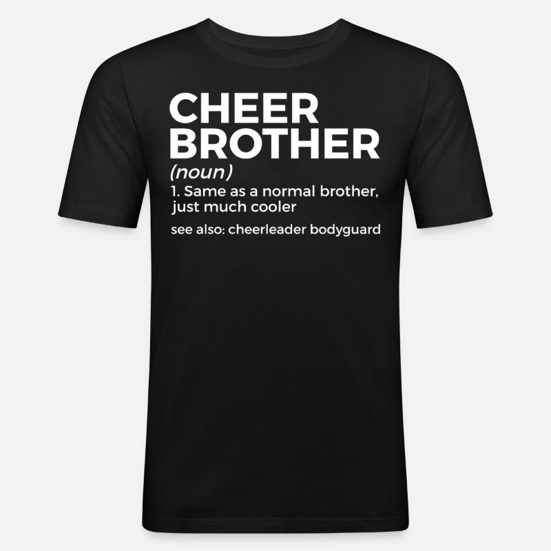 Cheerleader Cheerleading - Männer Slim Fit T-Shirt - Schwarz