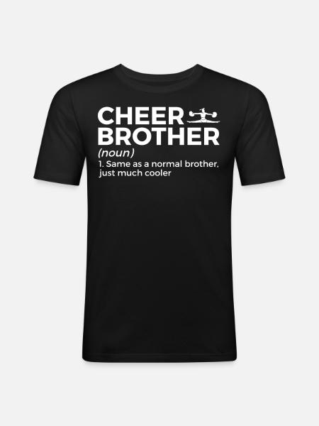 Cheerleader Cheerleading - Männer Slim Fit T-Shirt - Schwarz
