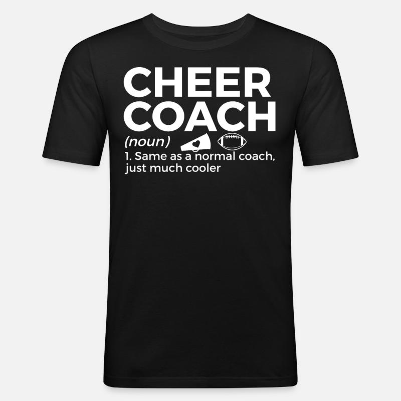 Cheerleader Cheerleading - Männer Slim Fit T-Shirt - Schwarz