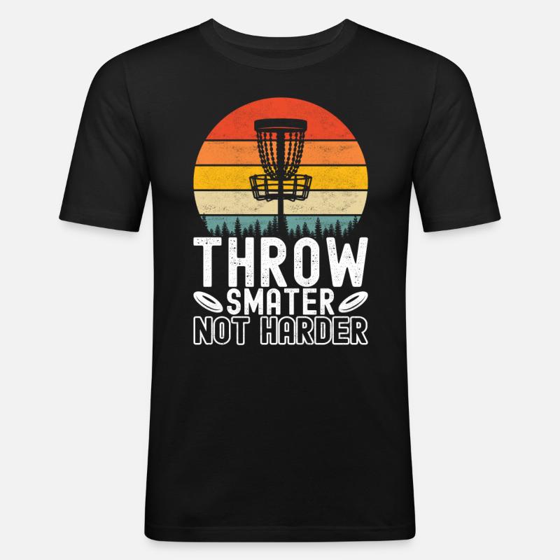 Disc Golf Disc Golfer - Men's Slim Fit T-Shirt - black