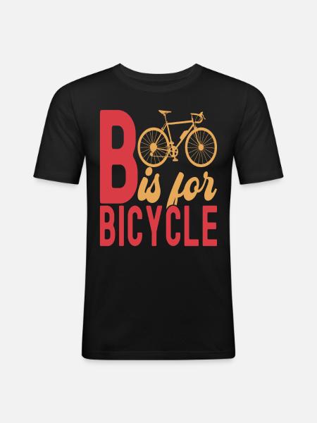 Bicycle cyclists - Men's Slim Fit T-Shirt - black