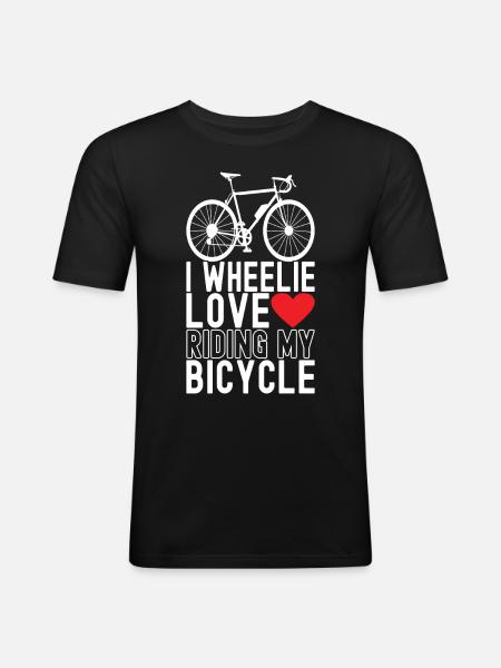 Bicycle cyclists - Men's Slim Fit T-Shirt - black