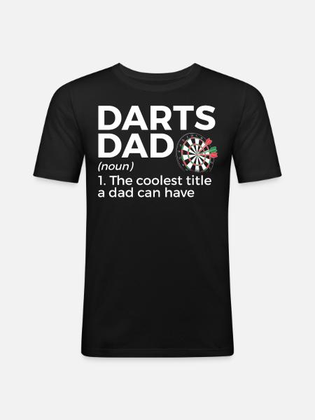 Darts Player Darts - Men's Slim Fit T-Shirt - black