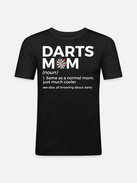 Darts Player Darts - Men's Slim Fit T-Shirt - black