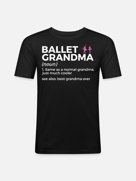 Danse classique - T-shirt près du corps Homme - noir