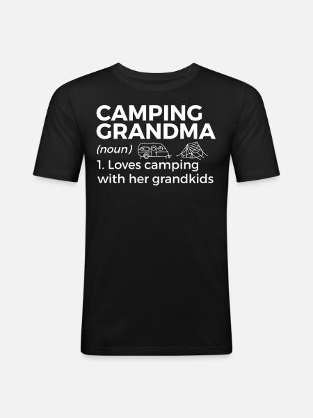 Camping Camping Motorhome - Men's Slim Fit T-Shirt - black