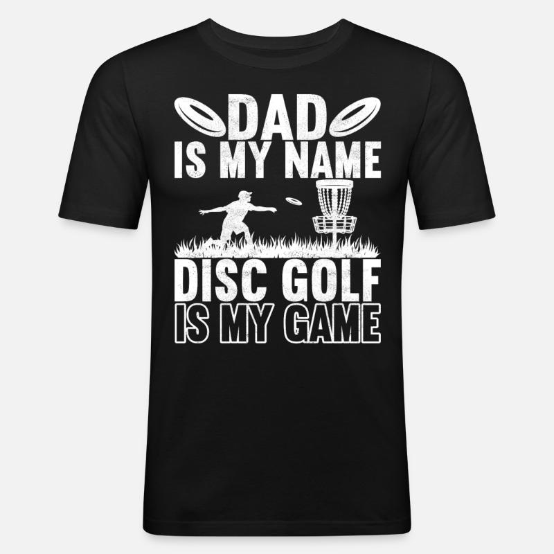 Disc Golf Disc Golfer - Men's Slim Fit T-Shirt - black