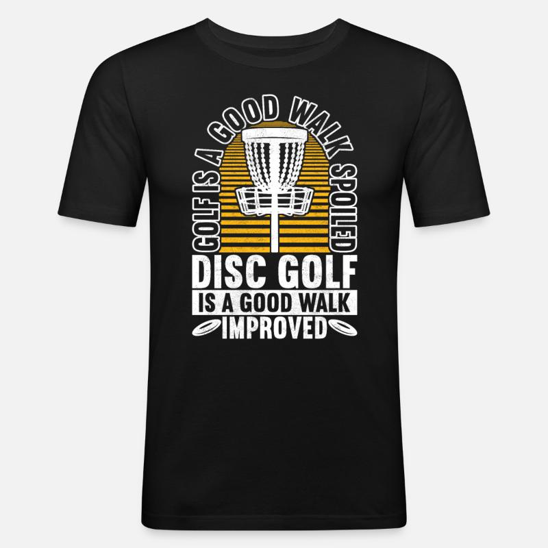 Disc Golf Disc Golfer - Men's Slim Fit T-Shirt - black