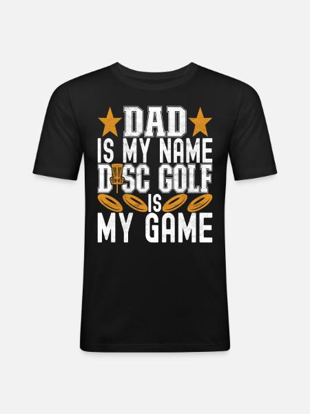 Disc Golf Disc Golfer - Men's Slim Fit T-Shirt - black