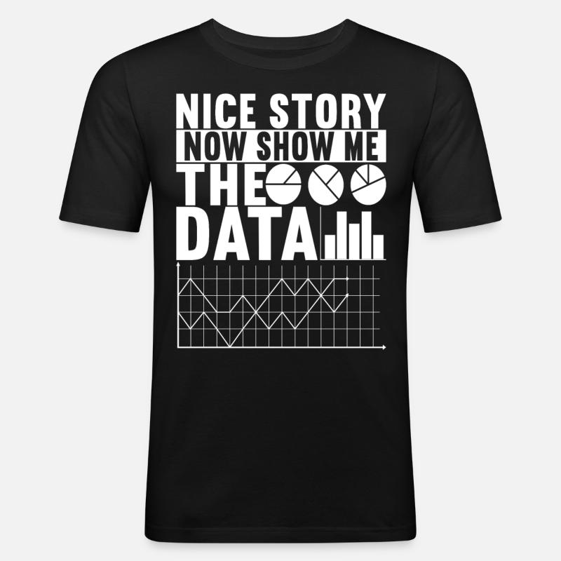Data Scientist Data Analyst - Men's Slim Fit T-Shirt - black