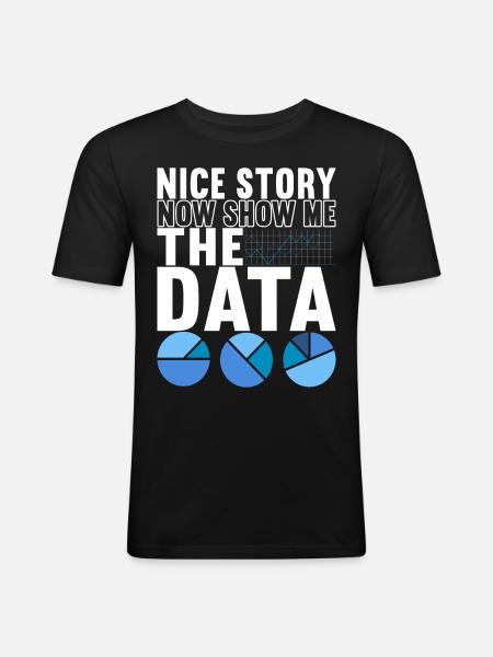 Data Scientist Data Analyst - Men's Slim Fit T-Shirt - black