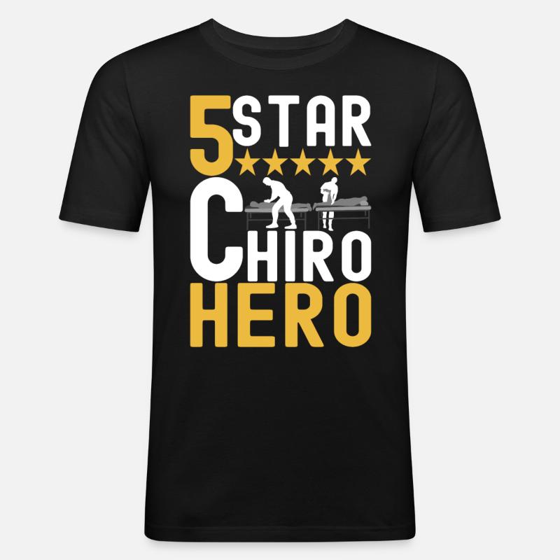 Chiropractor Chiropractic Physiotherapy - Men's Slim Fit T-Shirt - black