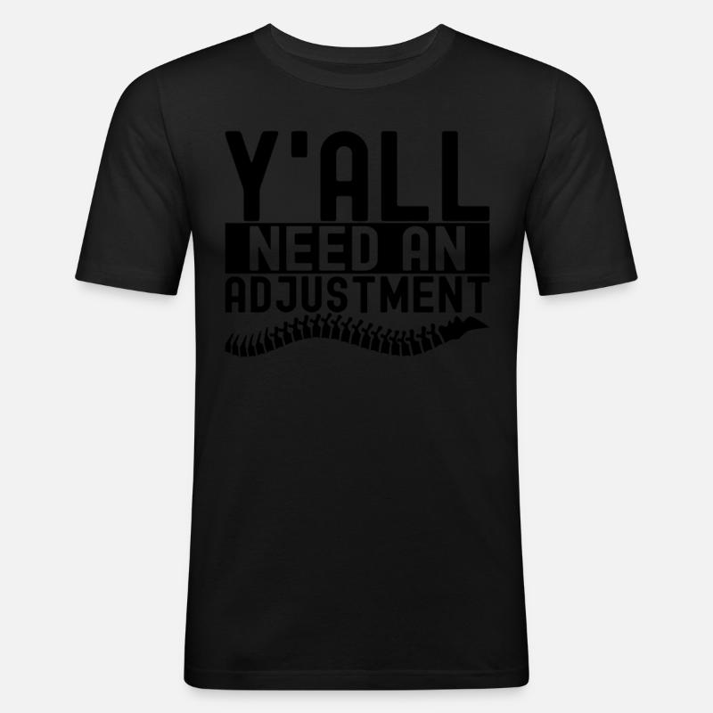 Chiropractor Chiropractic Physiotherapy - Men's Slim Fit T-Shirt - black
