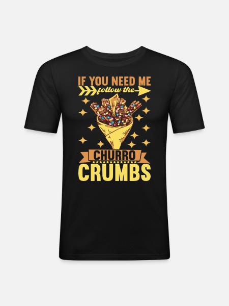 Churros - Men's Slim Fit T-Shirt - black