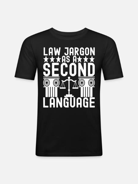 Law Student Judge Prosecutor - Men's Slim Fit T-Shirt - black