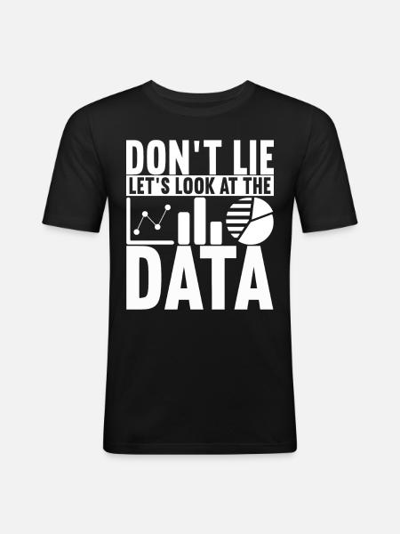 Data Scientist Data Analyst - Men's Slim Fit T-Shirt - black