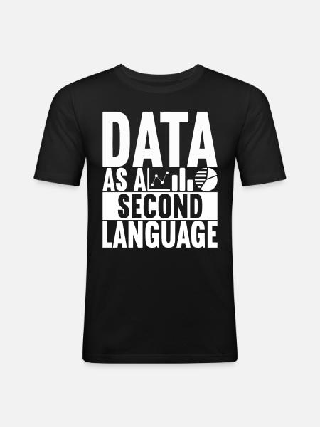 Data Scientist Data Analyst - Men's Slim Fit T-Shirt - black