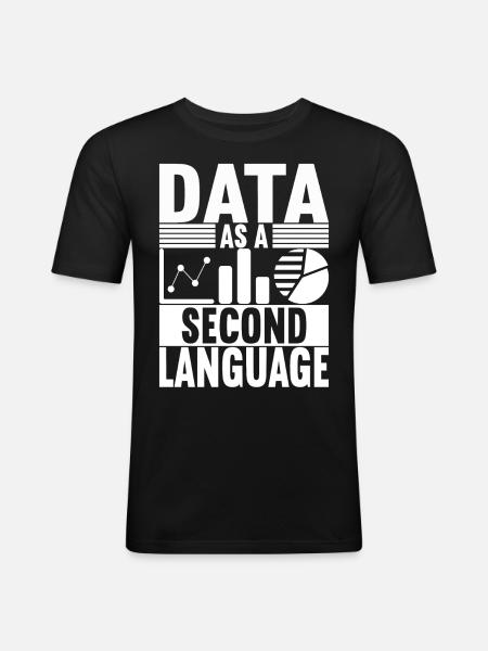 Data Scientist Data Analyst - Men's Slim Fit T-Shirt - black