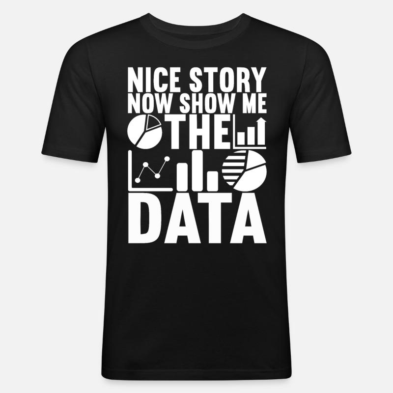Data Scientist Data Analyst - Männer Slim Fit T-Shirt - Schwarz