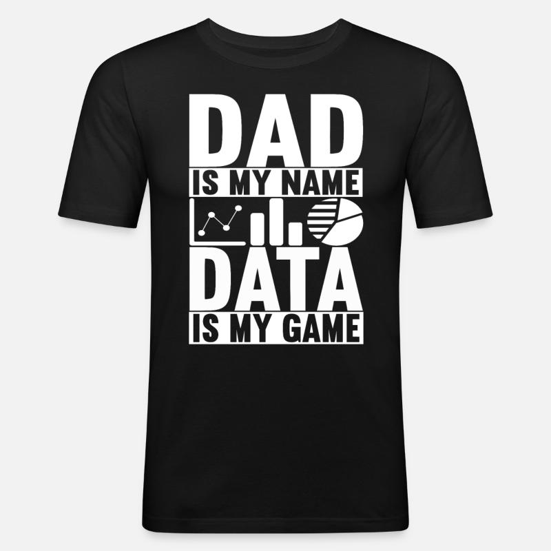 Data Scientist Data Analyst - Men's Slim Fit T-Shirt - black
