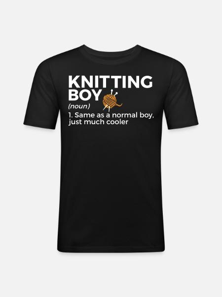 Knit - Men's Slim Fit T-Shirt - black