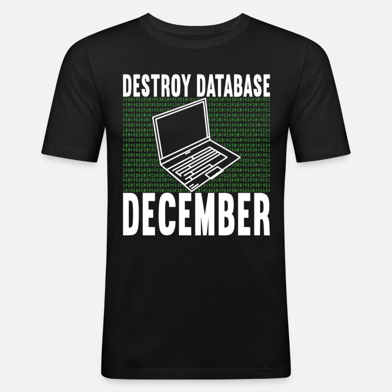 Programmer Computer Scientist - Men's Slim Fit T-Shirt - black