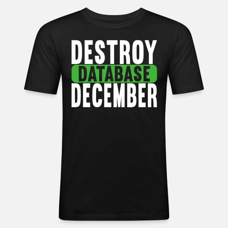 Programmer Computer Scientist - Men's Slim Fit T-Shirt - black