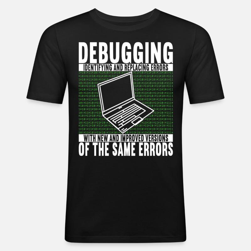 Programmer Computer Scientist - Men's Slim Fit T-Shirt - black