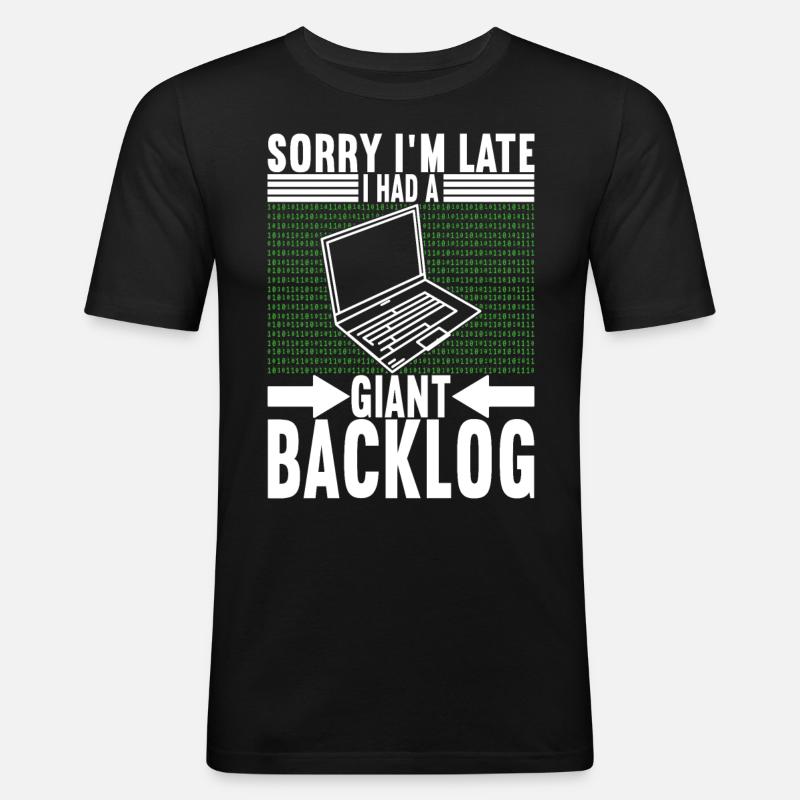 Programmer Computer Scientist - Men's Slim Fit T-Shirt - black