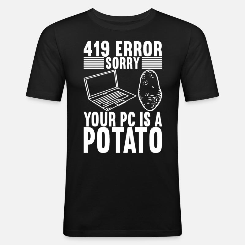 Programmer Computer Scientist - Men's Slim Fit T-Shirt - black