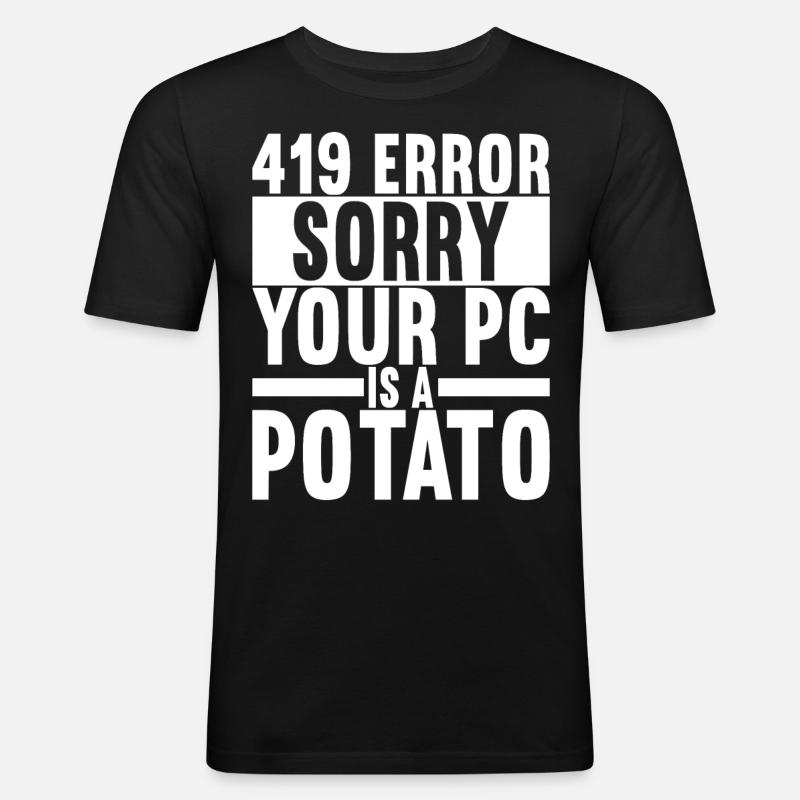 Programmierer Informatiker - Männer Slim Fit T-Shirt - Schwarz