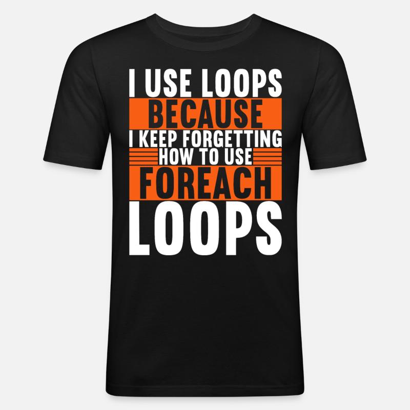 Programmeur Informaticien - T-shirt près du corps Homme - noir