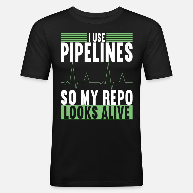 Programmierer Informatiker - Männer Slim Fit T-Shirt - Schwarz