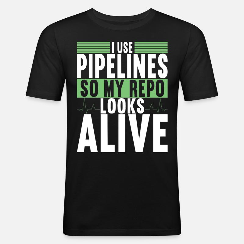 Programmer Computer Scientist - Men's Slim Fit T-Shirt - black