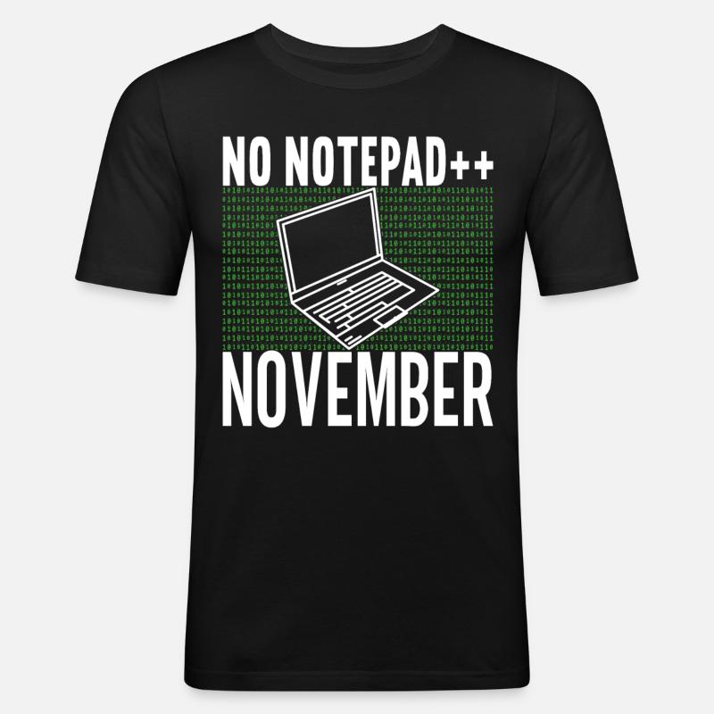 Programmierer Informatiker - Männer Slim Fit T-Shirt - Schwarz