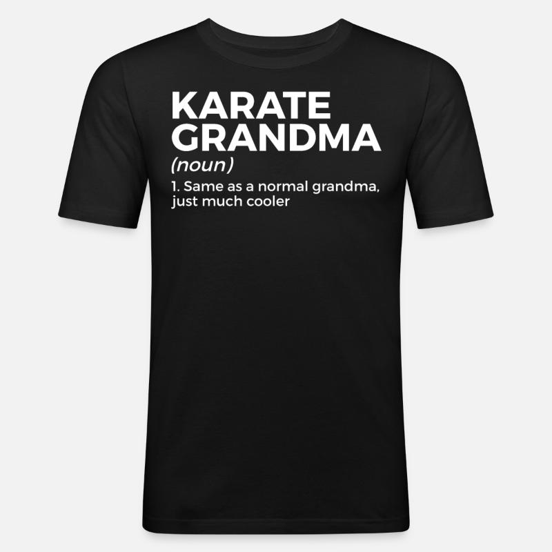 Karate - Männer Slim Fit T-Shirt - Schwarz