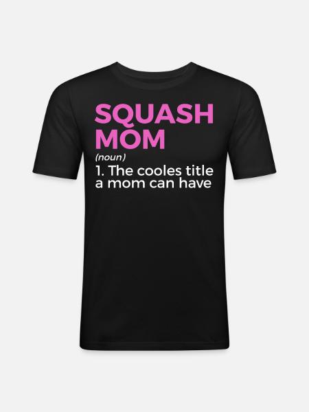 Squash Player - Men's Slim Fit T-Shirt - black