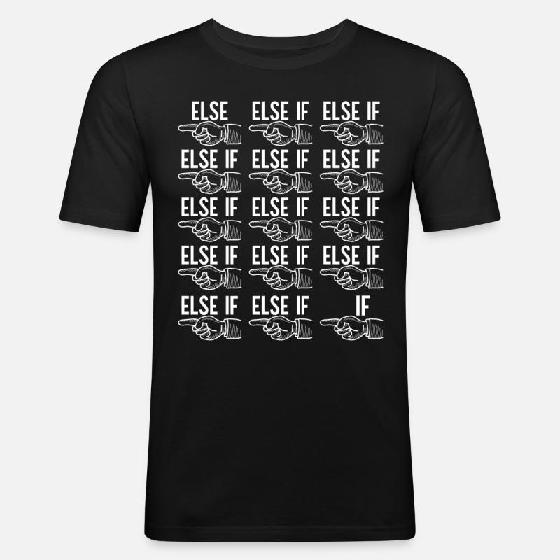 Programmer Computer Scientist - Men's Slim Fit T-Shirt - black