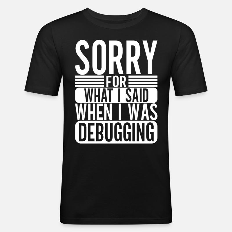 Programmierer Informatiker - Männer Slim Fit T-Shirt - Schwarz