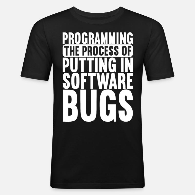 Programmierer Informatiker - Männer Slim Fit T-Shirt - Schwarz