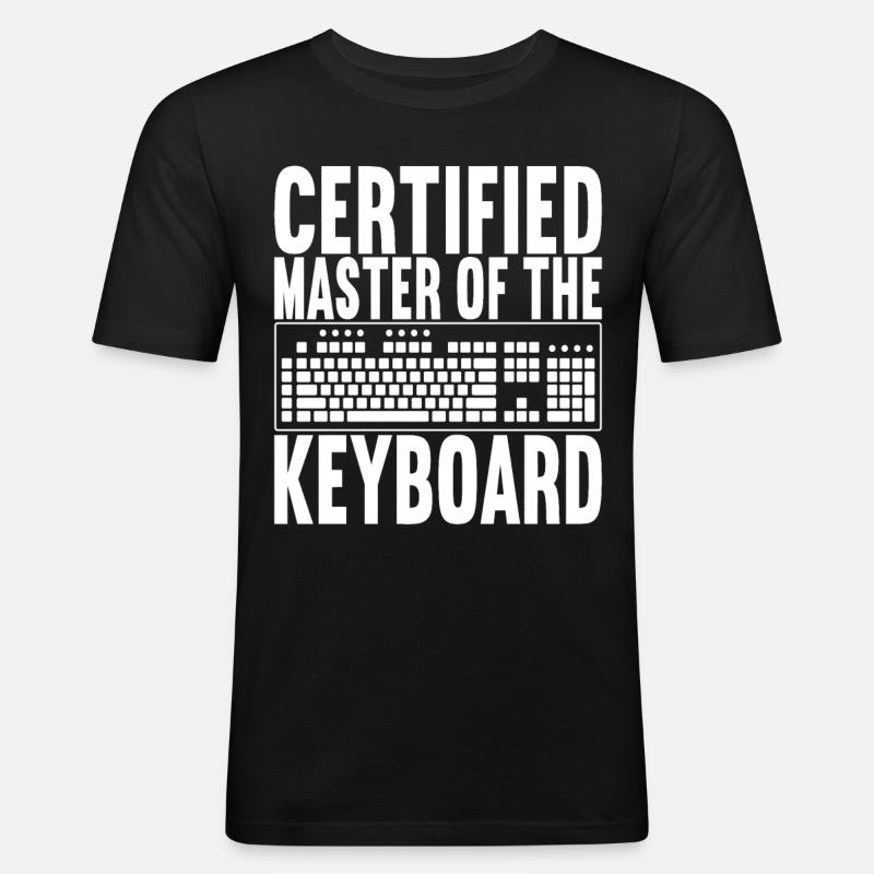 Programmer Computer Scientist - Men's Slim Fit T-Shirt - black