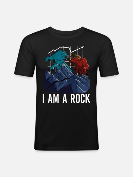 Shares Shareholder Investor - Men's Slim Fit T-Shirt - black