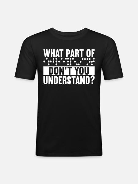 Blind visual impairment - Men's Slim Fit T-Shirt - black