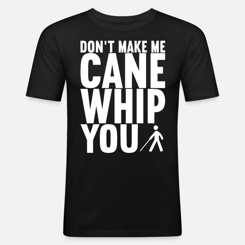 Blind Sehbehinderung - Männer Slim Fit T-Shirt - Schwarz