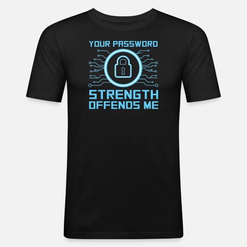 Hacker Programmierer Entwickler Informatik - Männer Slim Fit T-Shirt - Schwarz